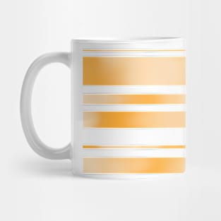 Orange Watercolour Stripes Mug